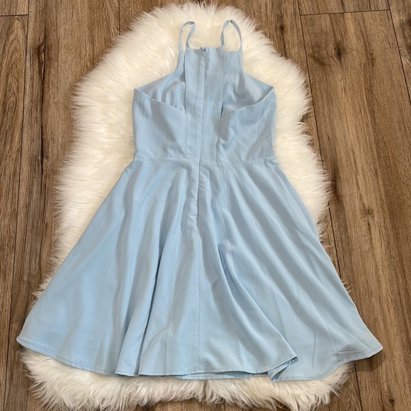 Lulus Call to Charms Light Blue Skater Dress Size XS - Picture 10 of 11